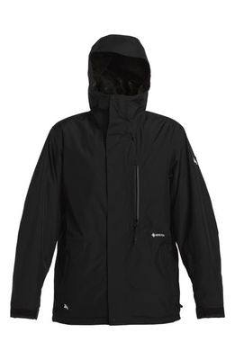 Quiksilver Saturdays Waterproof Insulation Recycled Polyester Snow Jacket in Black