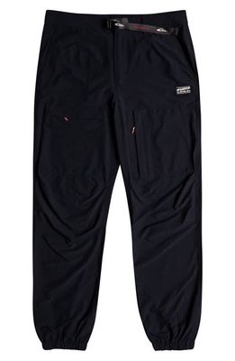 Quiksilver Sea Bed Stretch Cargo Joggers in Black