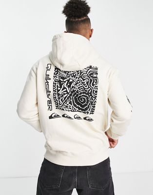 Quiksilver Spiral hoodie in cream-White