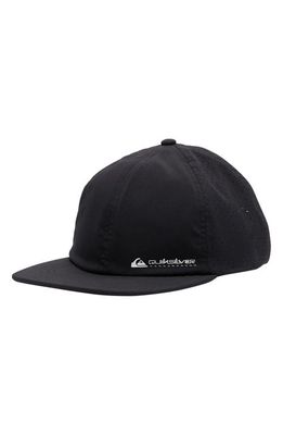 Quiksilver St Comp Perforated Performance Baseball Cap in Black