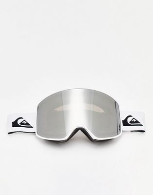 Quiksilver Storm ski goggles in white/silver