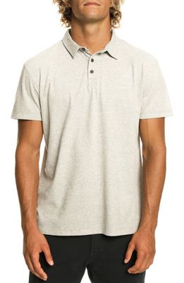 Quiksilver Sunset Cruise Cotton Polo in Light Grey Heather