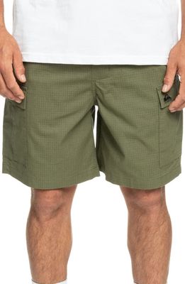 Quiksilver Taxer Cargo Shorts in Four Leaf Clover