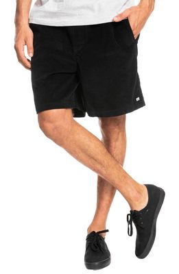 Quiksilver Taxer Corduroy Shorts in Black