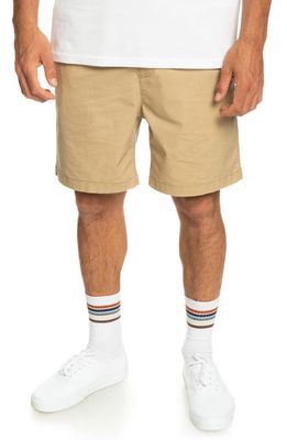Quiksilver Taxer Drawstring Shorts in Plage
