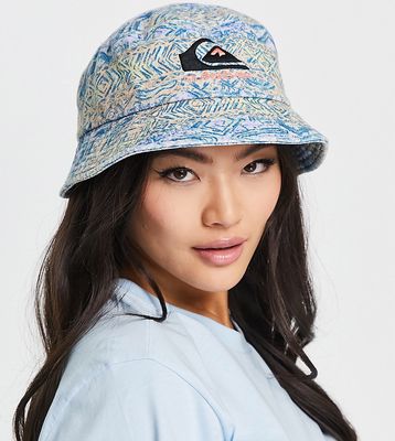 Quiksilver The Classic bucket hat in blue pattern - Exclusive at ASOS