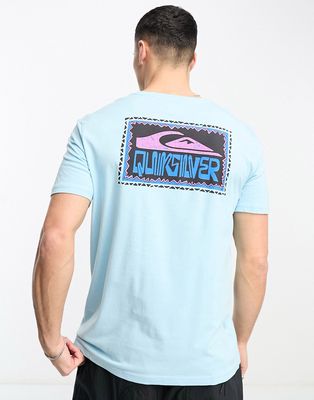 Quiksilver warped frame t-shirt in blue