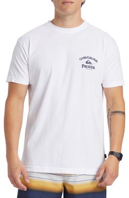 Quiksilver x Pacifico Straight Shooter Organic Cotton Graphic T-Shirt in White