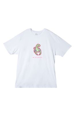 Quiksilver x Saturdays NYC Snyc Graphic T-Shirt in White