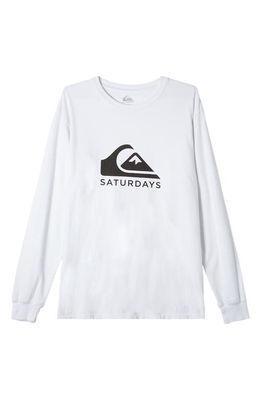 Quiksilver x Saturdays NYC Snyc Long Sleeve Graphic T-Shirt in White