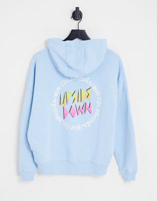 Quiksilver X Stranger Things Lenora Hills hoodie in blue