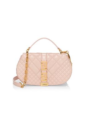 Quilted Leather Top-Handle Bag