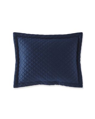 Quilted Sateen Argyle Pillow