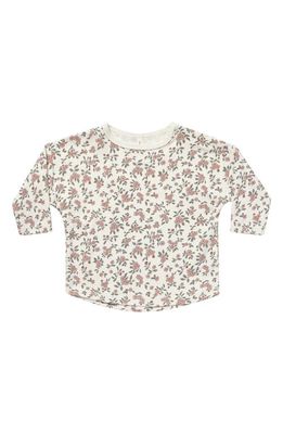 QUINCY MAE Meadow Floral Brushed Jersey T-Shirt in Ivory