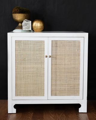 Quinn 2-Door Cane Cabinet