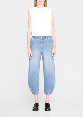 Quinn High-Rise Tapered Ankle Jeans