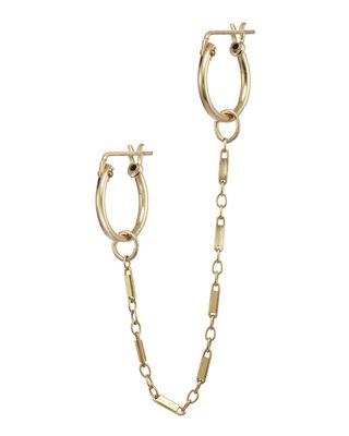Quinny Chain Hoop Climber Earring