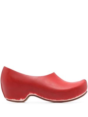 QUIRA 55mm leather clogs - Red