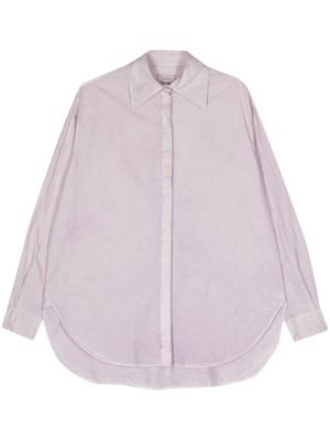 QUIRA crinkled cotton shirt - Purple