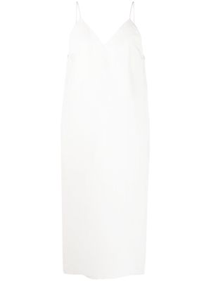 QUIRA lined straight dress - White