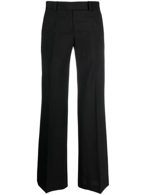 QUIRA mid-rise wide-leg tailored trousers - Black