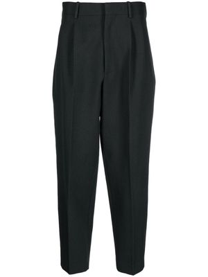 QUIRA pleated virgin-wool tailored trousers - Grey