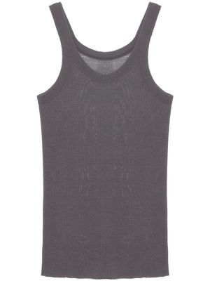 QUIRA ribbed-knit tank top - Grey