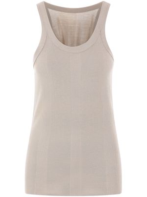 QUIRA ribbed-knit tank top - Neutrals