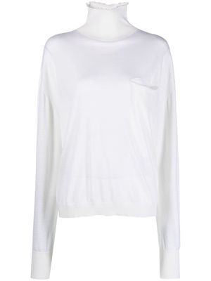 QUIRA slouch-body fine-knit jumper - White