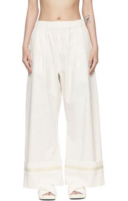 Quira SSENSE Exclusive Off-White Trousers
