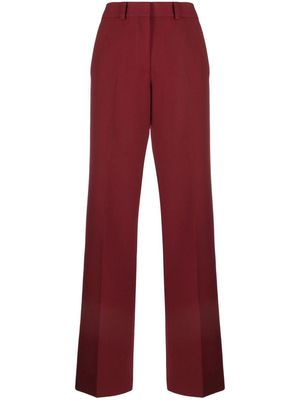 QUIRA straight-leg wool trousers - Red