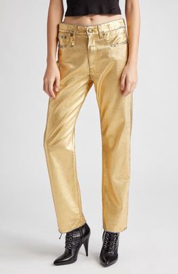 R13 Boyfriend Jeans in Gold Indigo