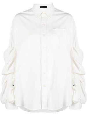 R13 cargo pockets shirt - White