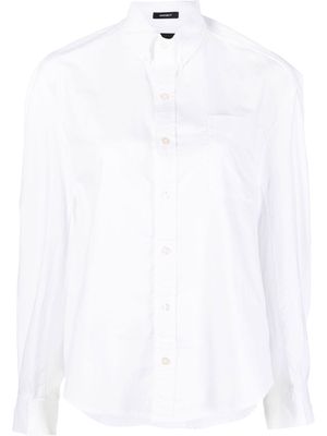 R13 classic collar long sleeve shirt - White