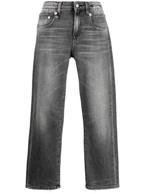 R13 cropped straight-leg jeans - Grey