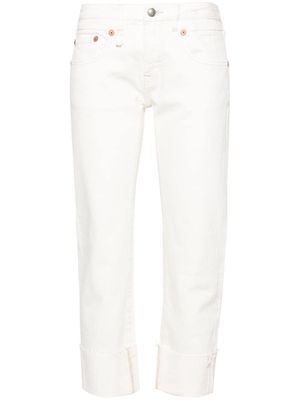 R13 Cuffed Boy cropped jeans - White