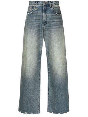 R13 D'arcy high-rise wide-leg jeans - Blue