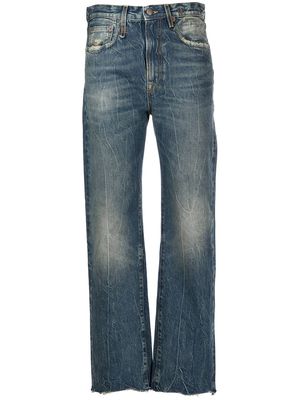 R13 Dirty Kelly straight-leg jeans - Blue
