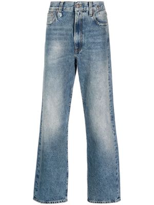 R13 distressed straight-leg jeans - Blue