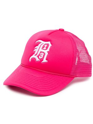 R13 embroidered-logo adjustable cap - Pink