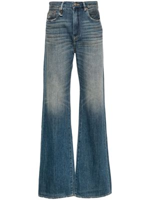 R13 high-rise wide-leg jeans - Blue