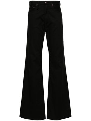R13 high-waist wide-leg trousers - Black