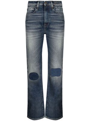 R13 high-waisted slim-cut jeans - Blue