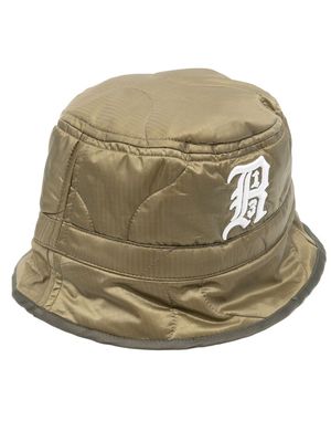 R13 logo-embroidered bucket hat - Green