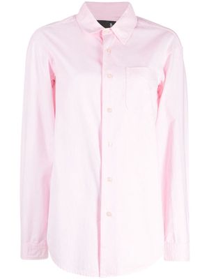 R13 long-sleeve cotton shirt - Pink