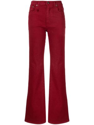 R13 mid-rise flared jeans