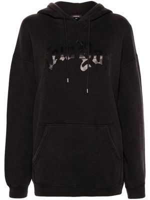 R13 New York cotton blend hoodie - Black