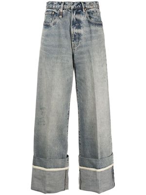 R13 Nina high-rise straight-leg jeans - Blue
