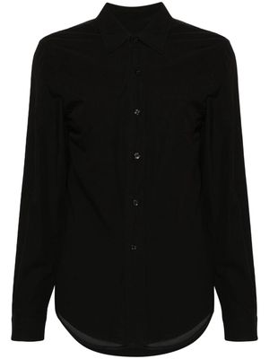R13 organza-panel cotton shirt - Black