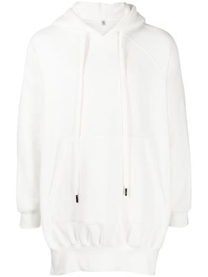 R13 oversized drawstring hoodie - White